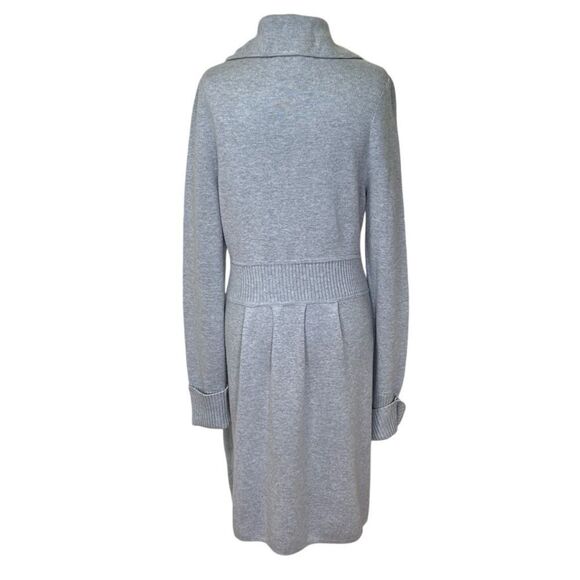 Rebecca Taylor - “Cash Feel Coat” Wool Trench, Jacket Dress - NWT, Size L, Gray - Picture 3 of 17